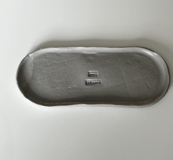 PLATEAU - MES TRÉSORS - FAIT MAIN - EFFET BETON GRIS – Image 3