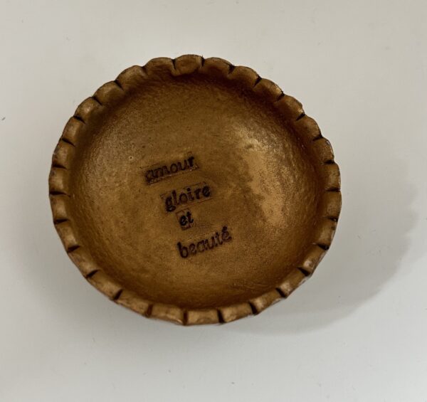 COUPELLE - AMOUR GLOIRE ET BEAUTÉ - FAITE MAIN - DORÉE – Image 6