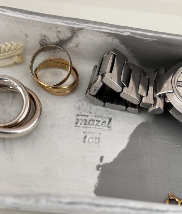 PLATEAU - MAZEL TOV - FAIT MAIN - EFFET MARBRE – Image 3