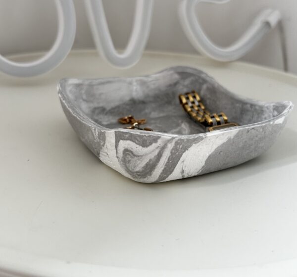 VIDE-POCHE - MA GÂTÉE - FAIT MAIN - EFFET MARBRE – Image 3